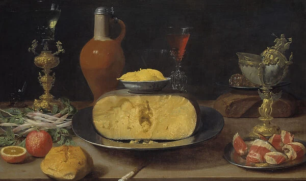Breakfast Still Life with Cheese and Goblet