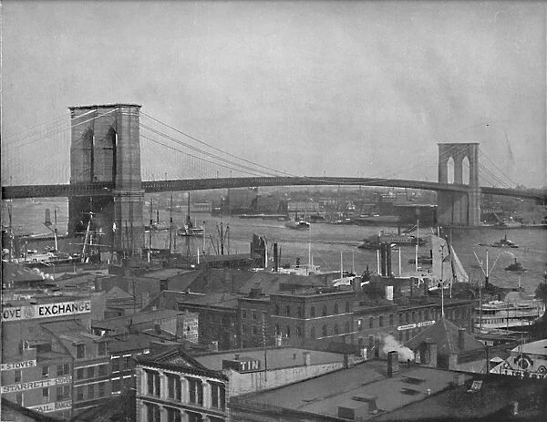 Brooklyn Bridge, New York, c1897. Creator: Unknown