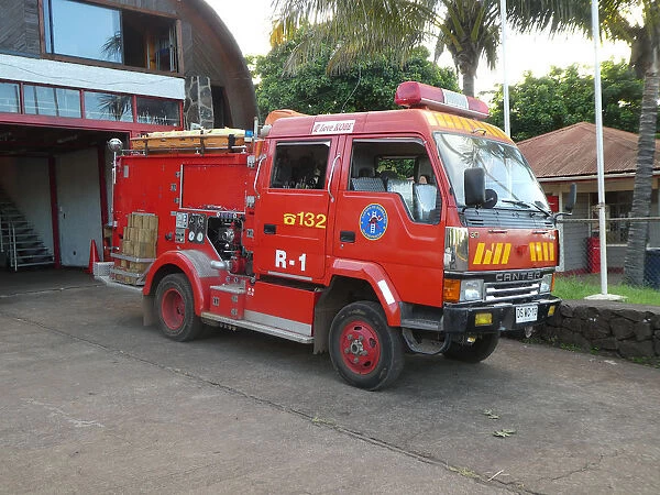 Canter fire appliance, Chile 2019. Creator: Unknown