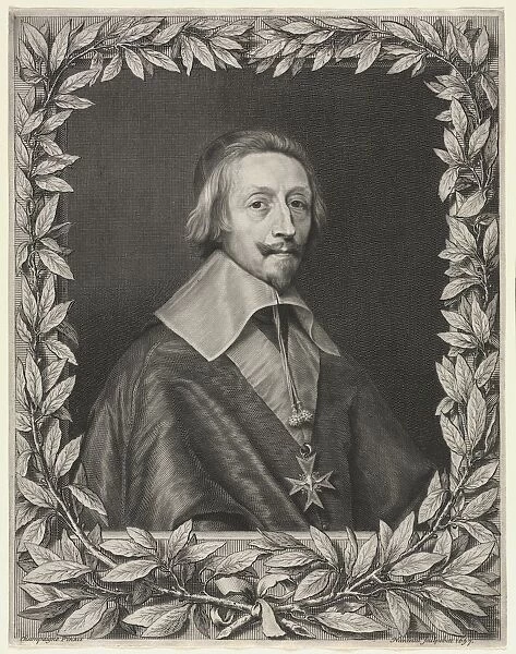 Cardinal Richelieu, 1657. Creator: Robert Nanteuil (French, 1623-1678)
