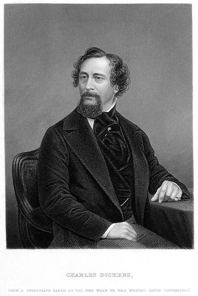 Charles Dickens, English novelist and journalist, 1849-1850