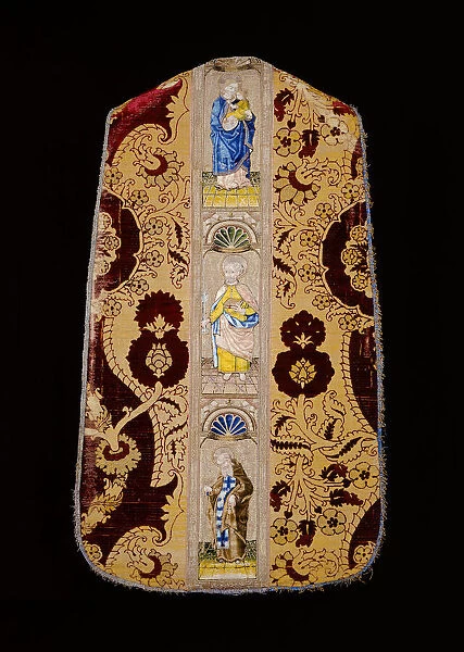 Chasuble with Orphrey Band, Spain, Chasuble: Late 15th cent; Band