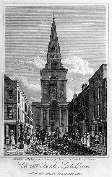 Christ Church, Spitalfields, London, 1817. Artist: Thomas Higham