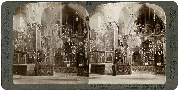 Church of the Armenian Christians, Jerusalem, Palestine, 1897. Artist: Underwood & Underwood