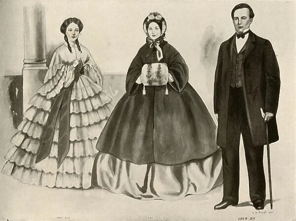 Clothing from 1860-1870, 1907, (1937). Creator: Cecil W Trout