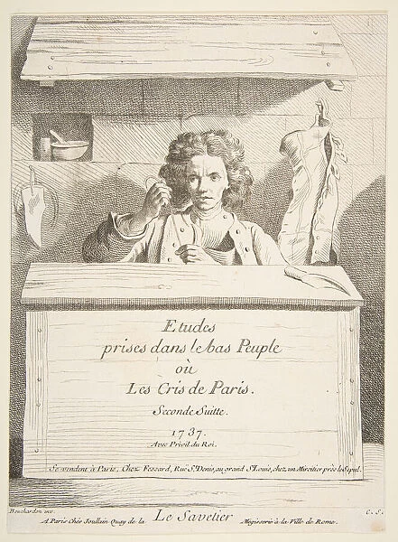 The Cobbler, 1737. Creator: Caylus, Anne-Claude-Philippe de