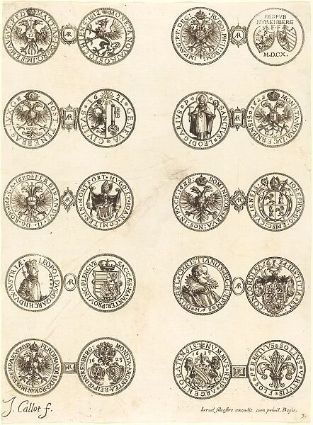 Coins [plate 3]. Creator: Jacques Callot