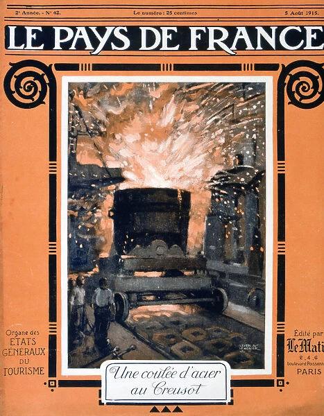 The front cover of Le Pays de France, 5 August 1915