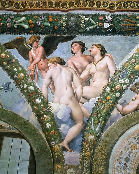 Cupid and the Three Graces, 1517-1518. Creator: Raphael (Raffaello Sanzio da Urbino) (1483-1520)