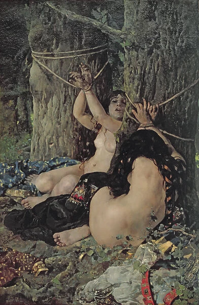 The daughters of the Cid, oil, 1879