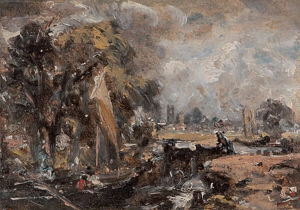 Dedham Lock, between 1819 and 1820. Creator: John Constable