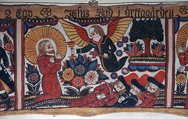 Depiction of the Agony in the Garden from Sweden, 19th century. Artist: Andres Palsson