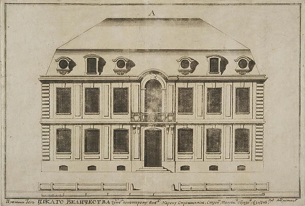 Design of a Typical Facade of a Two-Storey House with an Attic for the Construction along the Neva E
