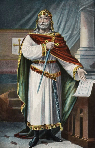 Don Alphonse III the Great (848-Zamora, 910), the last King of Asturias