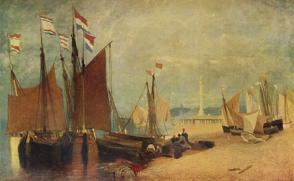 Dutch Boats off Yarmouth, Prizes during the War, c1823 (1934). Artist: John Sell Cotman