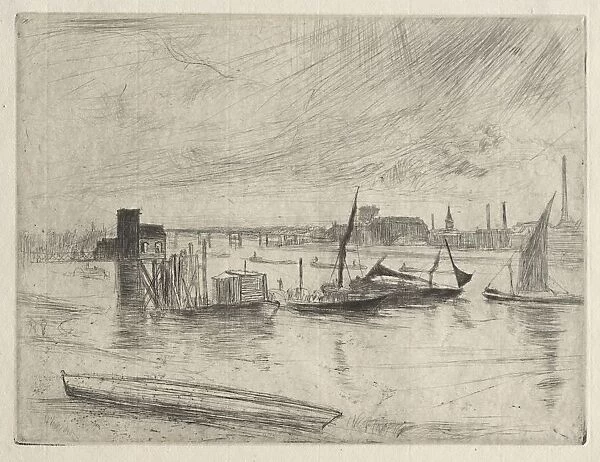 Early Morning Battersea, 1861. Creator: James McNeill Whistler (American, 1834-1903)