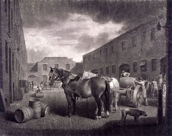 East end of Whitbreads Brewery, Chiswell Street, Islington, London, c1792. Artist