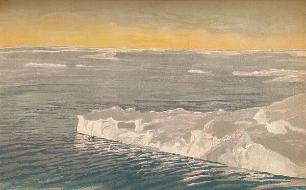 Evening Among the Drift-Ice, 22nd September 1893, (1897). Artist: Fridtjof Nansen