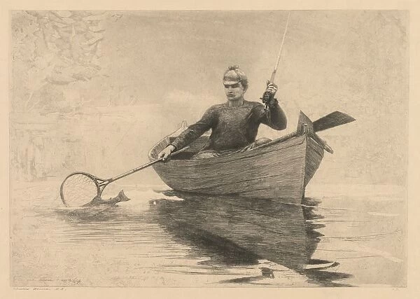 Fly Fishing, 1889. Creator: Winslow Homer (American, 1836-1910)