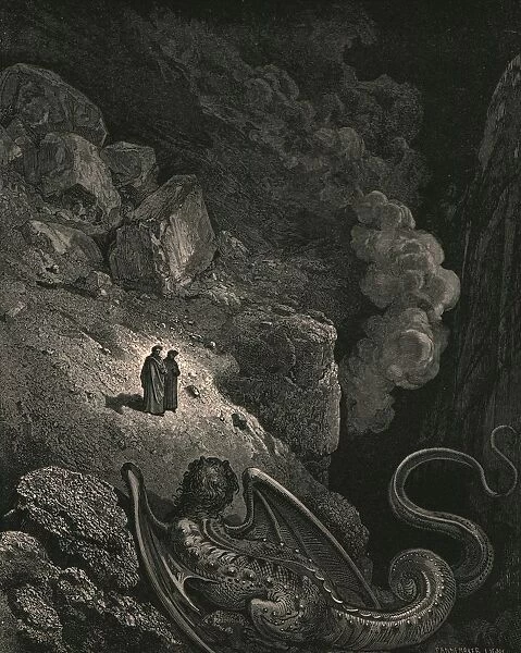 Forthwith that image vile of fraud appear d, c1890. Creator: Gustave Doré