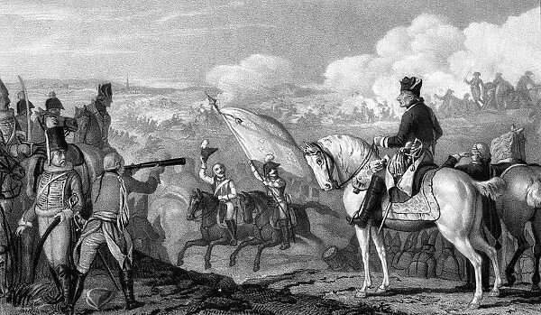 Frederick II, The Great (1712-1786), King of Prussia from 1740, at the Battle of Rossbach, 1757