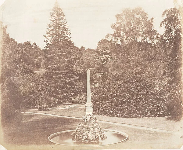 In the Garden. Blenheim, 1853-56. Creator: James Knight