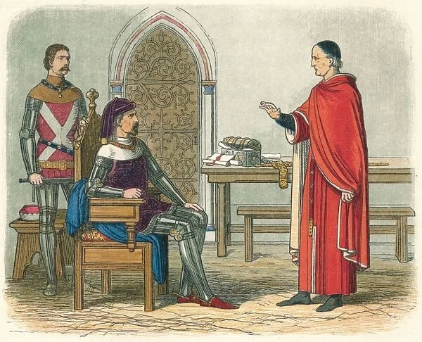 Gascoigne refuses to sentence a prelate or peer, 1405 (1864). Artist: James William Edmund Doyle