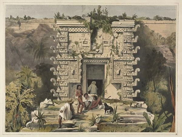 Gateway of the Great Teocallis, Uxmal. Creator: Frederick Catherwood (British, 1799-1854)