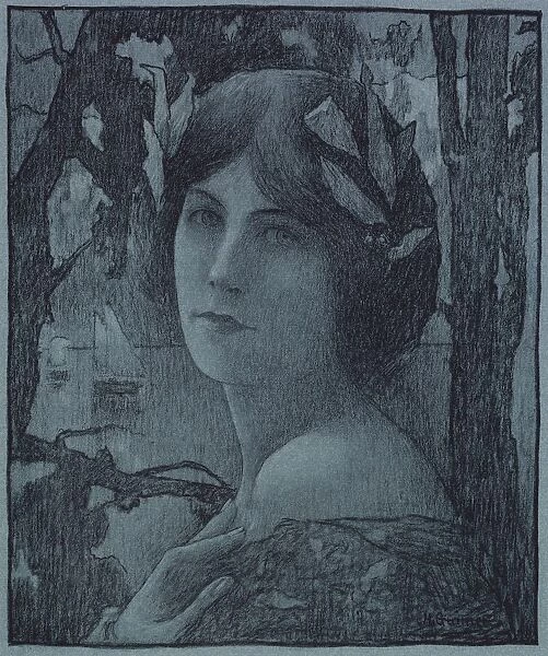 Gentlel Night (Nuit douce), 1899. Creator: Henri-Jules Guinier (French, 1867-1927)
