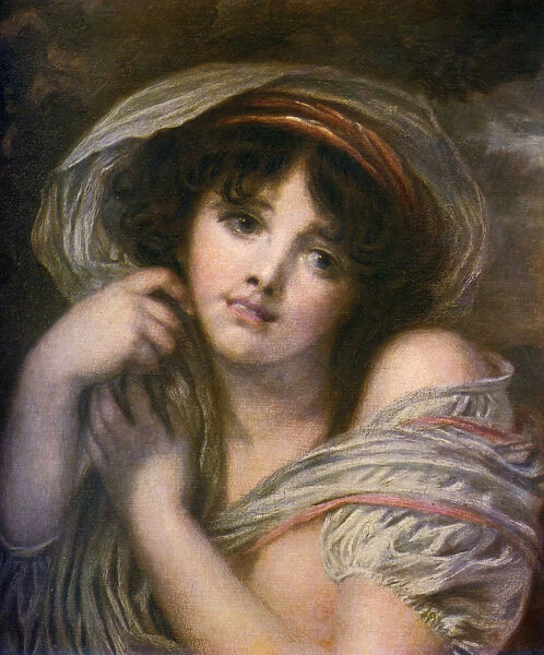 A Girl, late 18th century, (1912). Artist: Jean-Baptiste Greuze