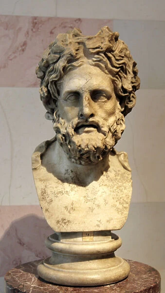 Head of Asklepios, Greek God of Healing