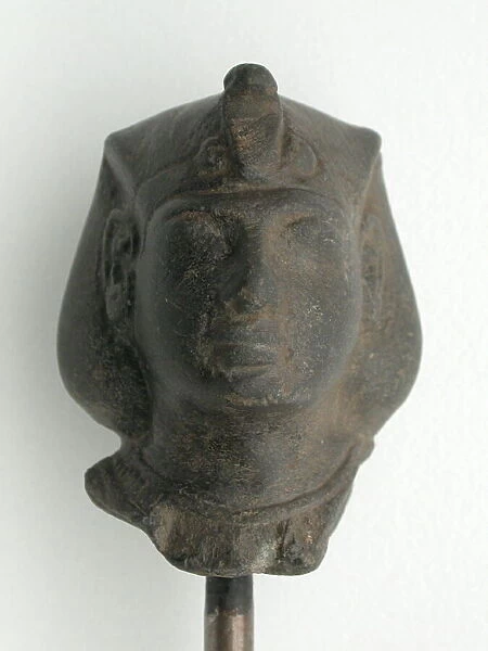 Head from Statuette of a King, Egypt, Late Period, Dynasty 26 (664-525 BCE)