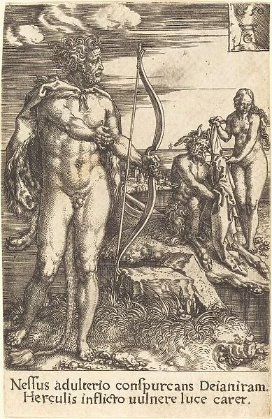 Hercules Killing Nessus, 1550. Creator: Heinrich Aldegrever