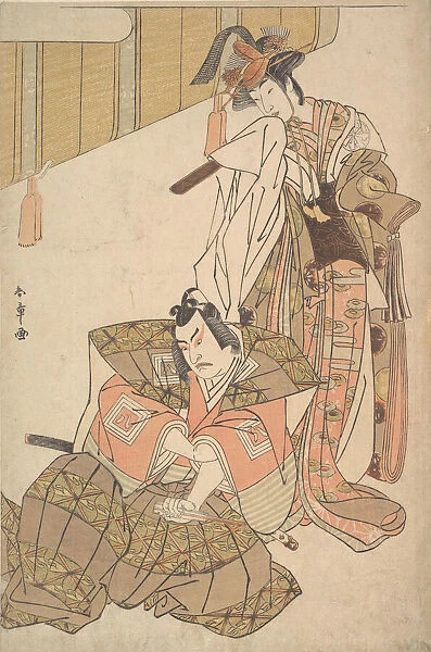 The Third Ichikawa Yaozo and Mimasu Tokujiro, probably 1785. Creator: Shunsho