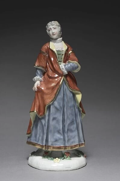 Italian Comedy Figure: Isabella, c. 1753. Creator: Fürstenberg Porcelain Factory