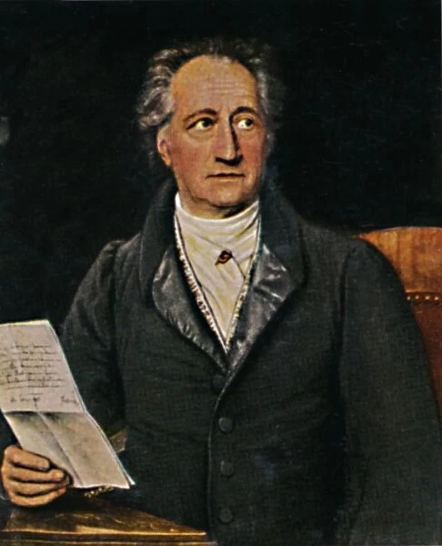 Johann Wolfgang von Goethe 1749-1832. - Gemalde von J. K. Stieler, 1934