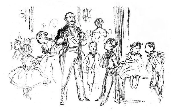 Juvenile Party, From Punch, 1864, (1923). Artist: John Leech