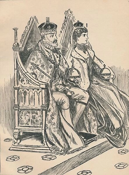 King Edward VII and Queen Alexandra, c1907