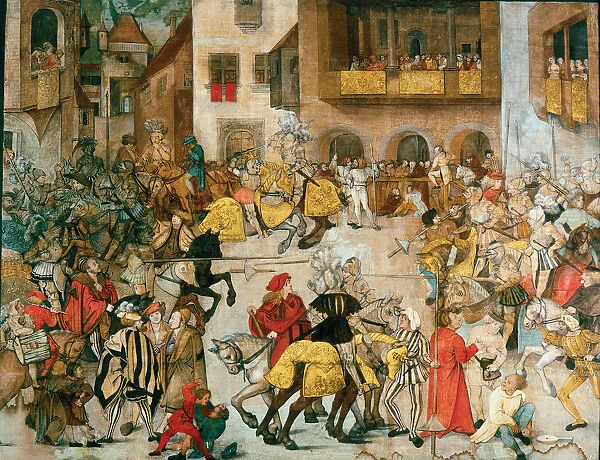 Knight Tournament, ca 1509-1510. Artist: Schaufelin, Hans (c. 1480  /  85-1540)
