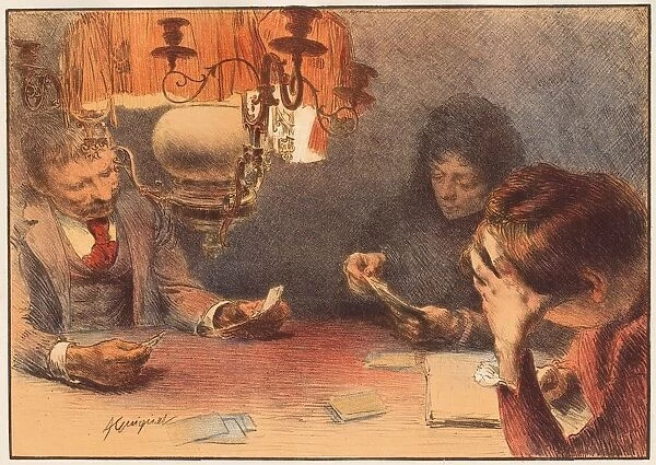 La Lampe, 1899?. Creator: Francois Guiguet (French, 1860-1937); Imprimerie Champenois