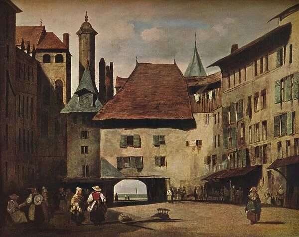 La Place du Molard, Geneva, c1830. Artist: Richard Parkes Bonington