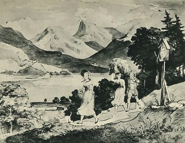 Lake Fuschl, Salzburg, Austria, 1823, (1943). Creator: Ludwig Richter
