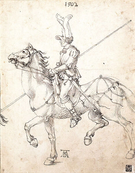 Lancer on Horseback, 1502. Artist: Durer, Albrecht (1471-1528)
