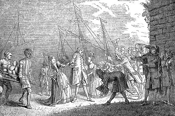 The Landing of Senesino, 1720