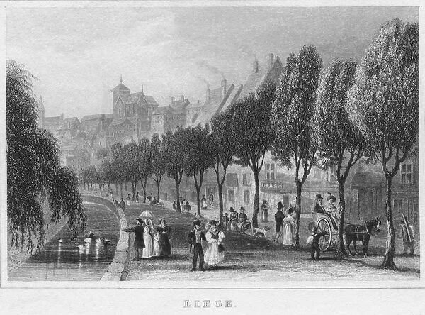 Liege, 1850. Artist: R Brice