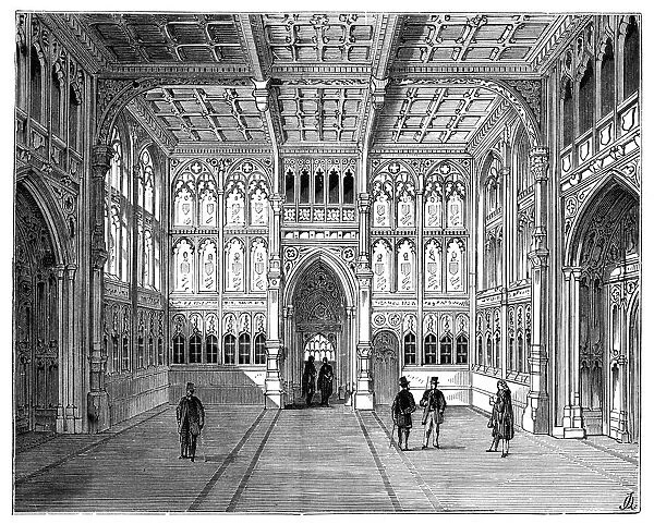 Lobby of the Houses of Commons, London, 1900