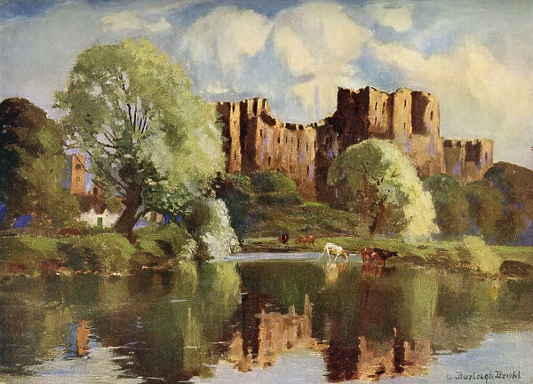 Ludlow Castle, Shropshire, 1924-1926. Artist: Louis Burleigh Bruhl