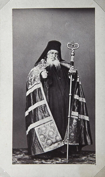 Makarios, Archbishop of the St Panteleimon Monastery on Mount Athos, Greece, 1870s