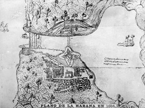 Map of Havana, (1608), 1920s