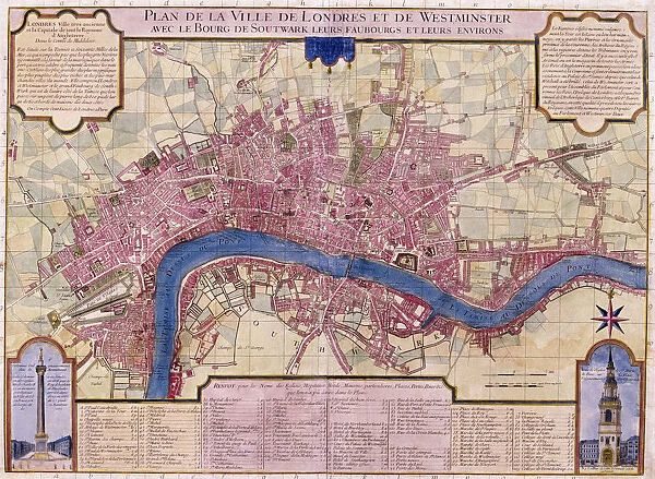 Map of London, 1727